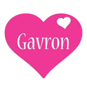 Gavron love-heart logo