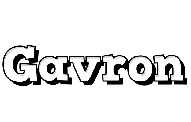 Gavron snowing logo
