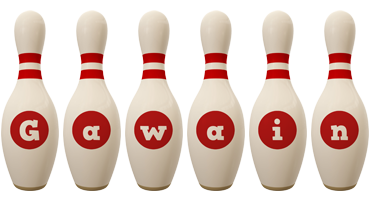 Gawain bowling-pin logo