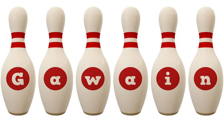 Gawain bowling-pin logo