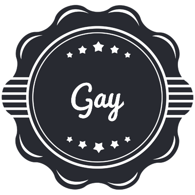Gay badge logo