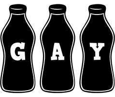 Gay bottle logo