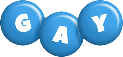Gay candy-blue logo