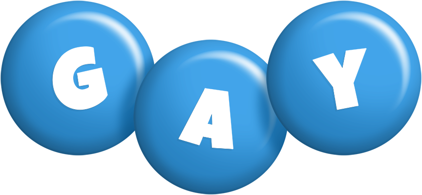 Gay candy-blue logo