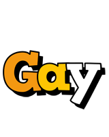 Gay cartoon logo