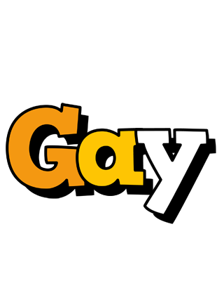 Gay cartoon logo