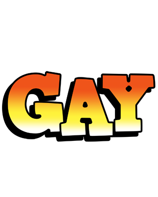 Gay sunset logo