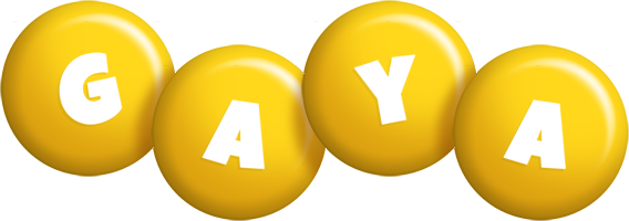 Gaya candy-yellow logo