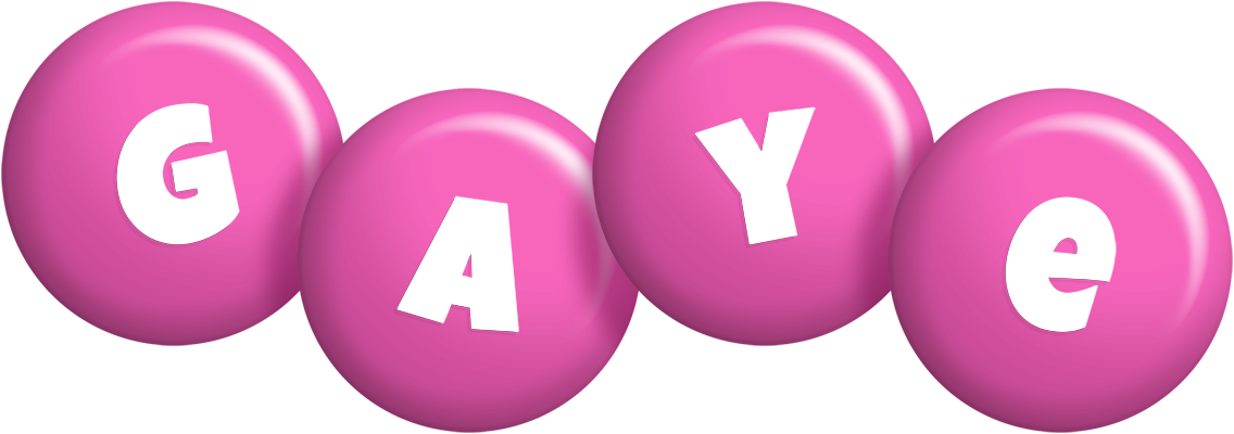 Gaye candy-pink logo