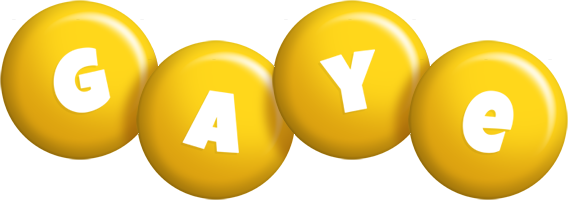 Gaye candy-yellow logo