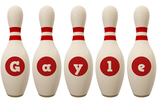 Gayle bowling-pin logo