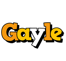 Gayle cartoon logo