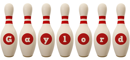 Gaylord bowling-pin logo