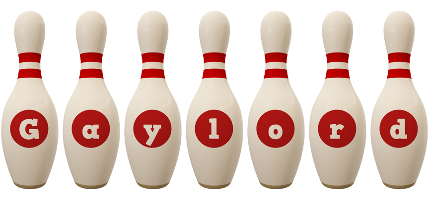 Gaylord bowling-pin logo