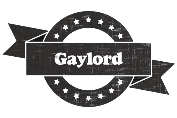 Gaylord grunge logo