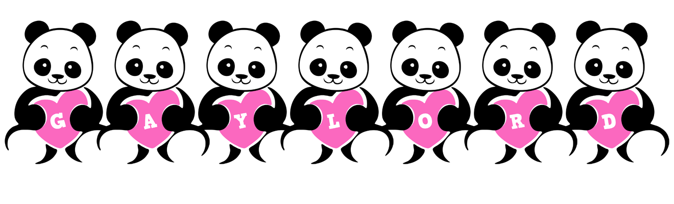 Gaylord love-panda logo