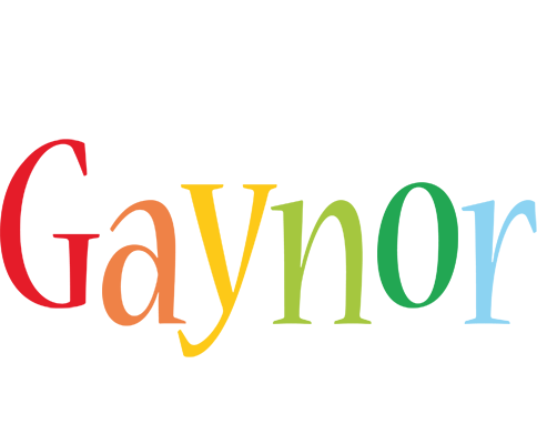 Gaynor birthday logo