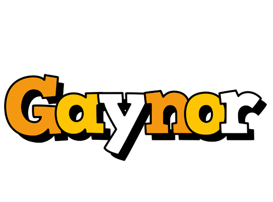 Gaynor cartoon logo