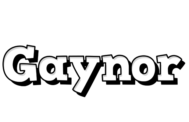 Gaynor snowing logo