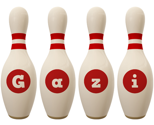 Gazi bowling-pin logo