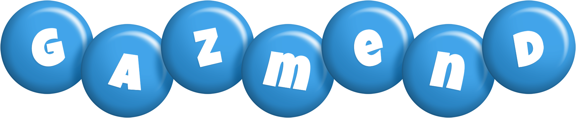 Gazmend candy-blue logo