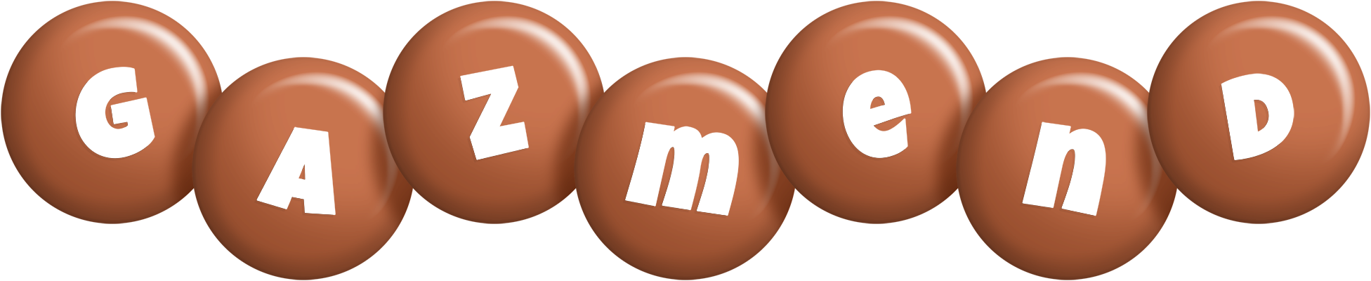 Gazmend candy-brown logo