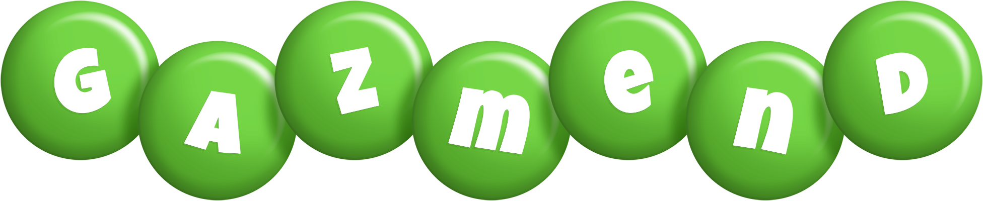 Gazmend candy-green logo