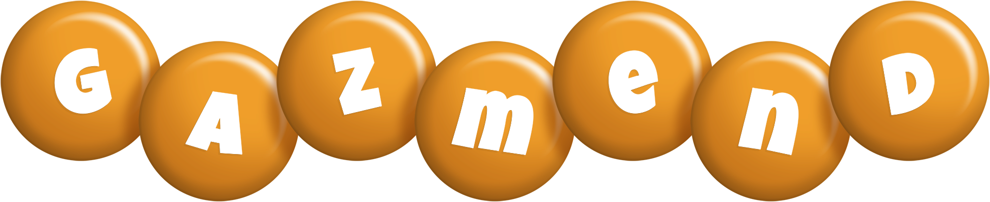 Gazmend candy-orange logo