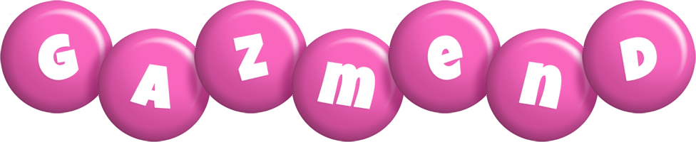 Gazmend candy-pink logo