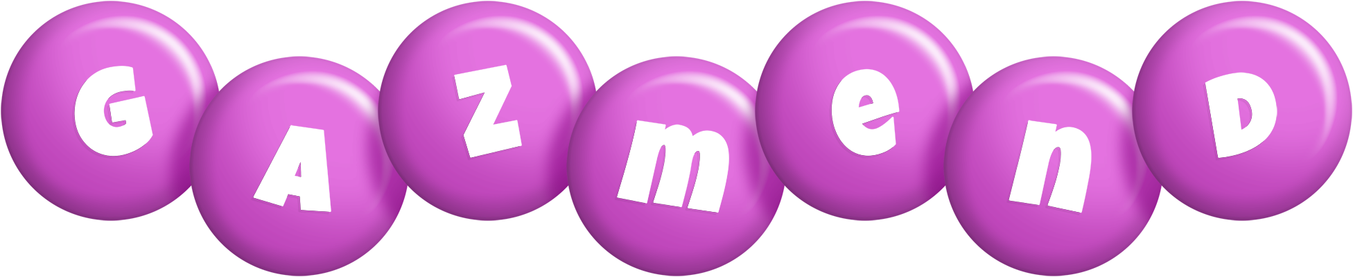 Gazmend candy-purple logo