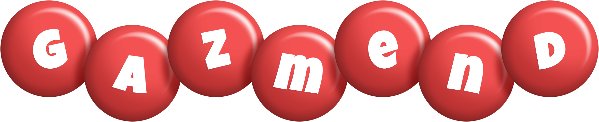 Gazmend candy-red logo