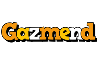 Gazmend cartoon logo