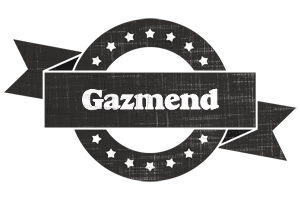 Gazmend grunge logo