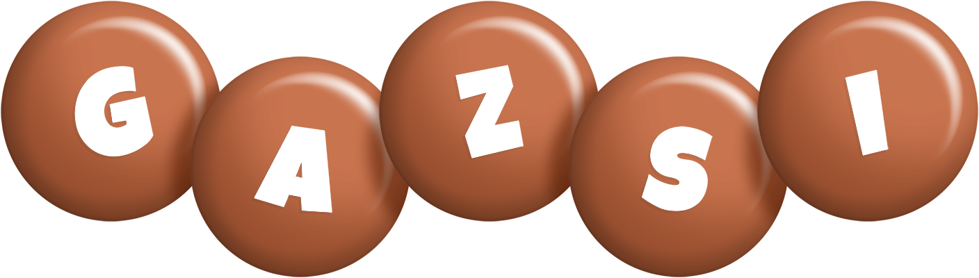 Gazsi candy-brown logo