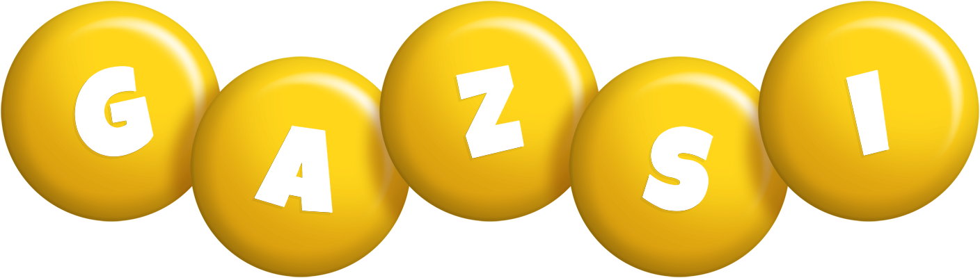 Gazsi candy-yellow logo