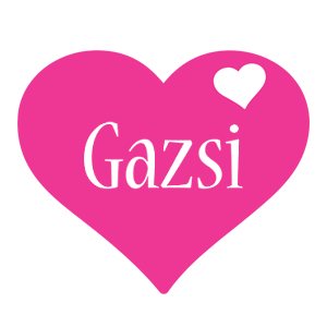 Gazsi love-heart logo