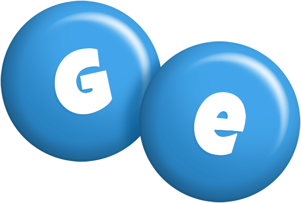 Ge candy-blue logo