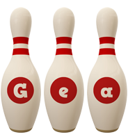 Gea bowling-pin logo