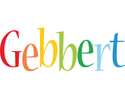 Gebbert birthday logo