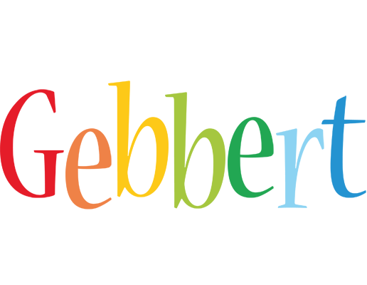 Gebbert birthday logo