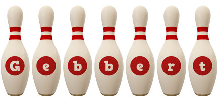 Gebbert bowling-pin logo