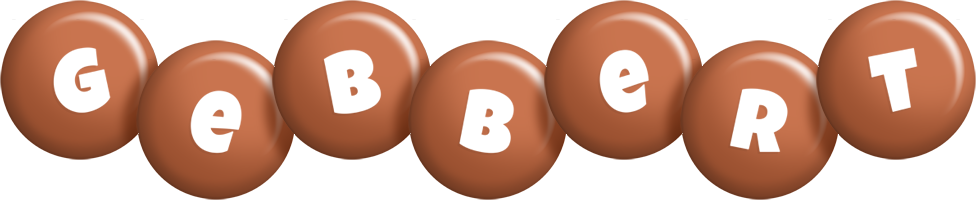 Gebbert candy-brown logo