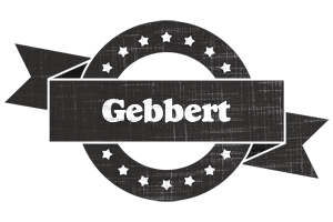 Gebbert grunge logo