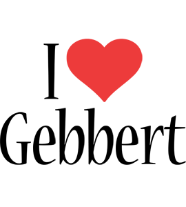 Gebbert i-love logo