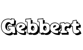 Gebbert snowing logo