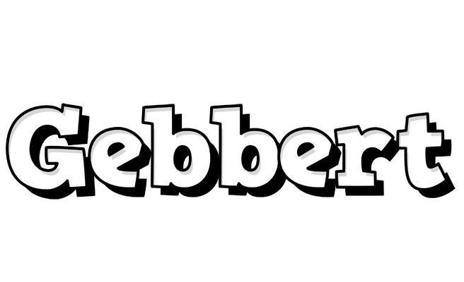 Gebbert snowing logo