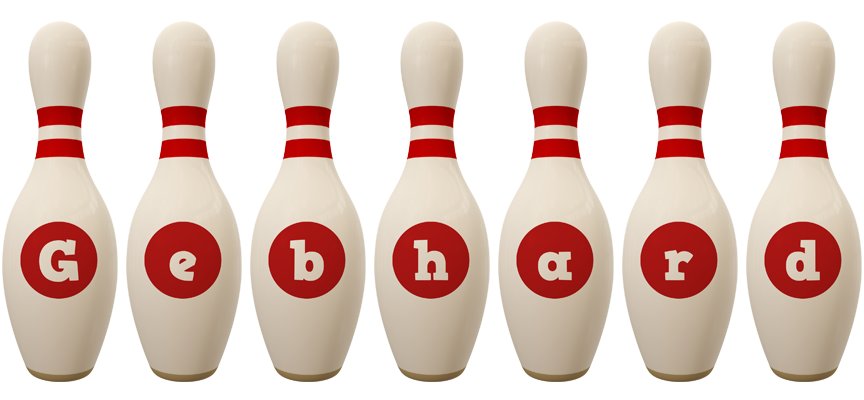 Gebhard bowling-pin logo