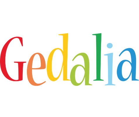 Gedalia birthday logo