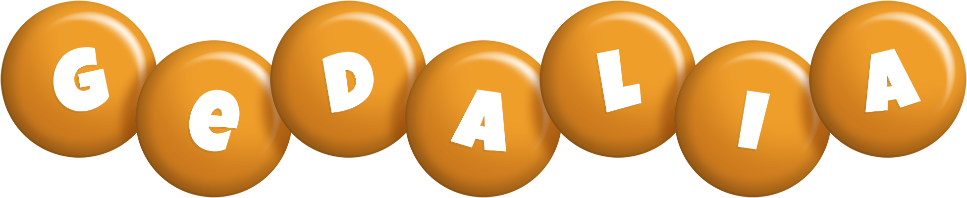 Gedalia candy-orange logo