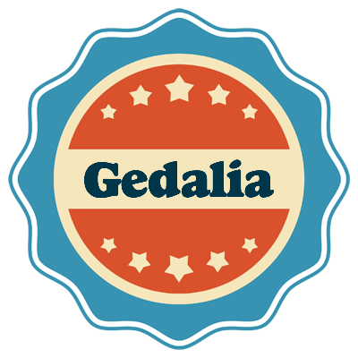 Gedalia labels logo